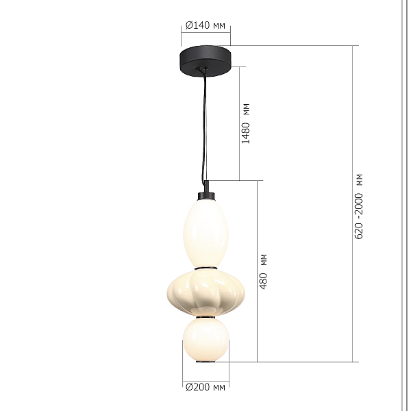 Светильник подвесной Florentini SL6134.413.01