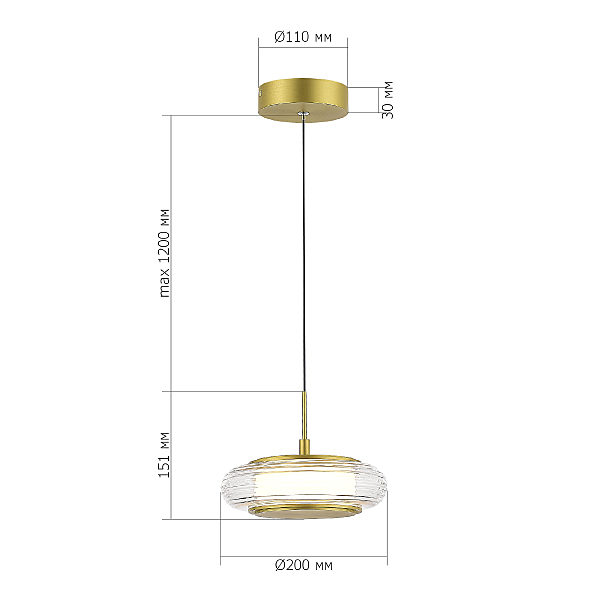 Светильник подвесной Frittela SL6239.203.01