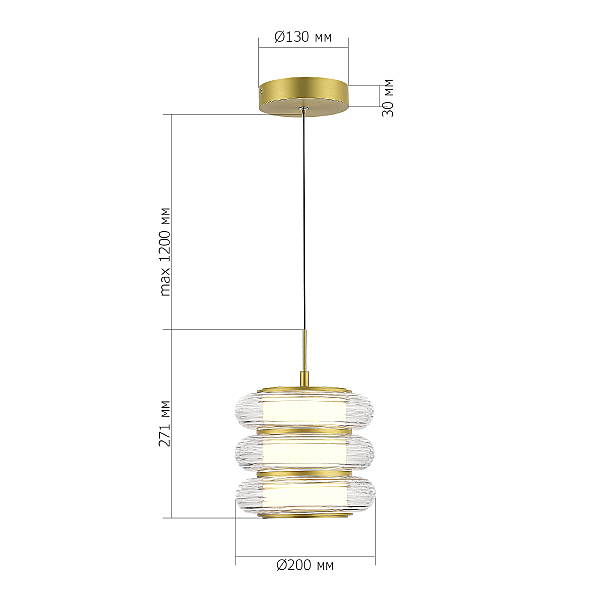 Светильник подвесной Frittela SL6239.203.03