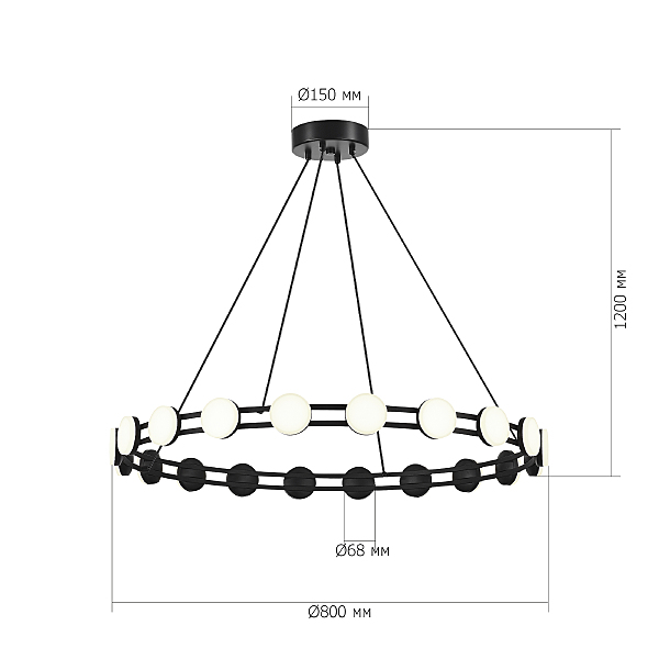 Подвесная люстра Monro SL6610.403.20