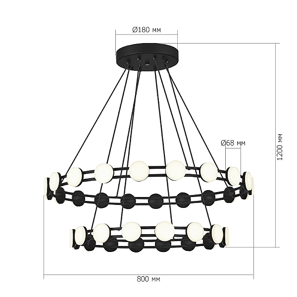 Подвесная люстра Monro SL6610.403.36