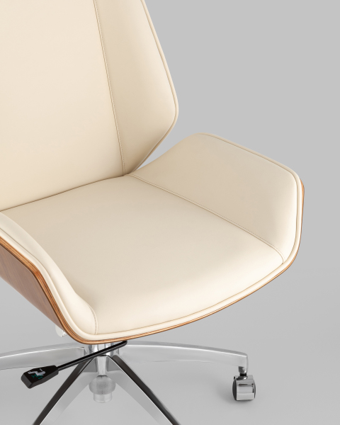 Кресло офисное Crown A312-A 8383-1 walnut back