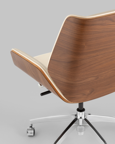 Кресло офисное Crown A312-A 8383-1 walnut back