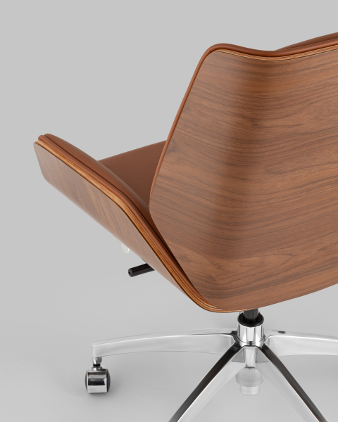 Кресло офисное Crown A312-A 8383-14 walnut back