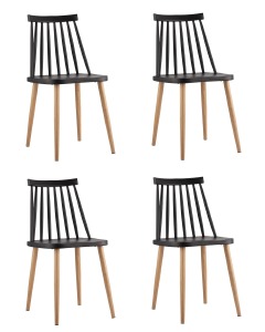 Комплект стульев Морган Y820 black X4