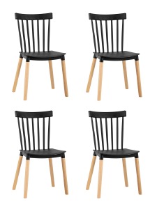 Комплект стульев Field SL-7037W black X4