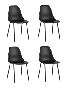 Комплект стульев Kon KONWIN CHAIR BLACK X4