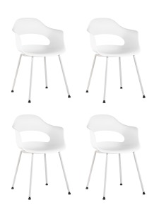 Комплект стульев Lady SL-7018K white X4