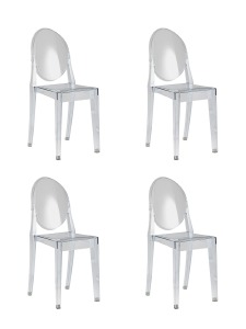 Комплект стульев Victoria Ghost XH-8071 transp X4