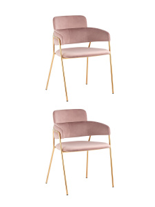 Комплект стульев Полин FDC6085 MISTY ROSE FUT-64 X2