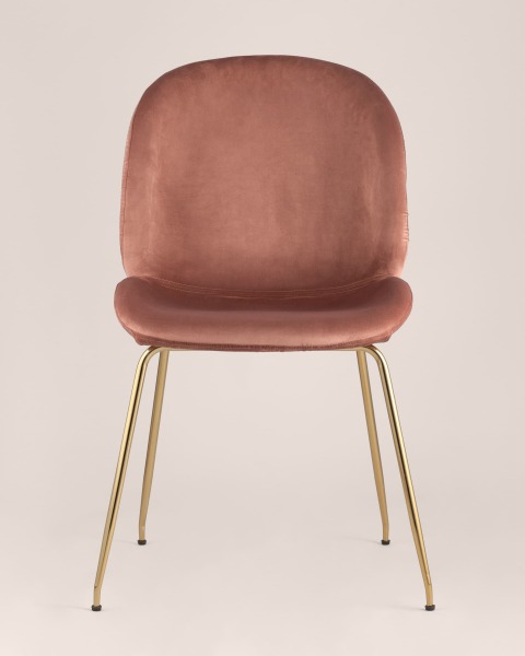 Комплект стульев Beetle 8329 VELVET DARK PINK X2