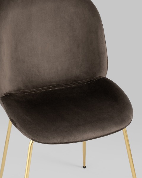 Комплект стульев Beetle 8329 VELVET BROWN X2