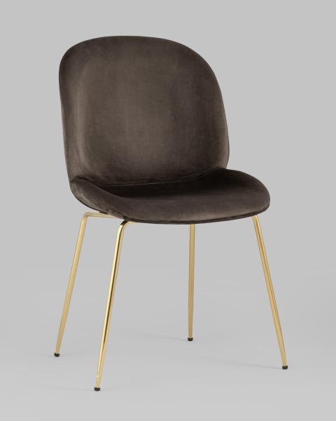 Комплект стульев Beetle 8329 VELVET BROWN X2