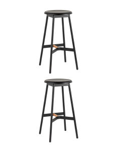 Комплект стульев Knobb 9117H75 black X2
