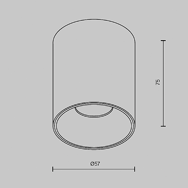 Накладной светильник Alfa LED C064CL-8W2.7K-RD-WB