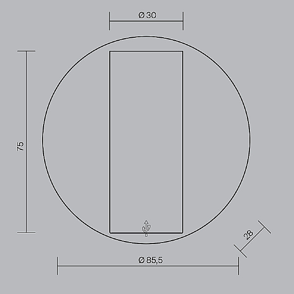 Настенный светильник Twist C081WL-L3BBS3K