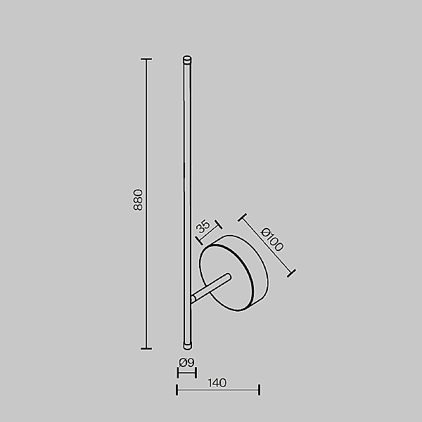 Настенный светильник Elegant C085WL-L12BS2.7K