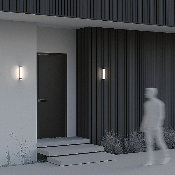 Уличный настенный светильник Rounge O482WL-L12B3K