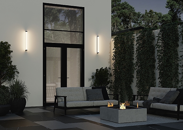 Уличный настенный светильник Rounge O482WL-L16B3K