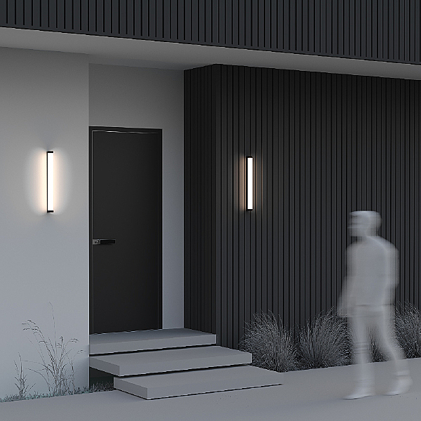 Уличный настенный светильник Rounge O482WL-L16B3K