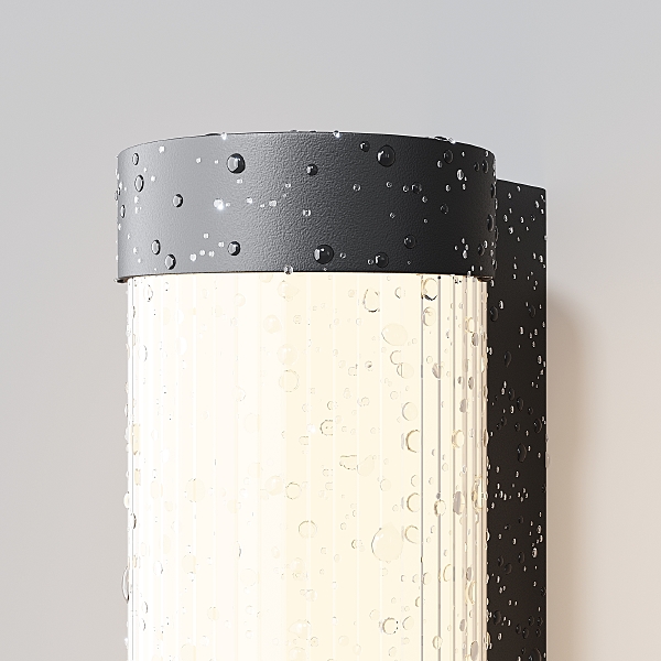 Уличный настенный светильник Rounge O482WL-L16B3K