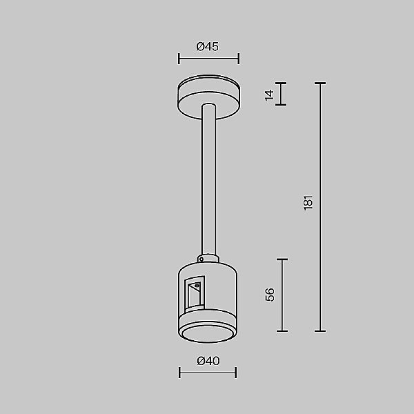 Монтажный элемент Accessories for tracks Flarity TRA156C-IPCL1-B