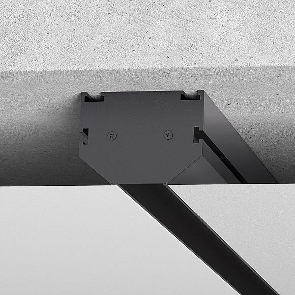 Заглушка Slim Magnetic Slim Magnetic Комплект заглушек для шинопровода в натяжной потолок: торцевая и внутренняя (черный) 85233/00