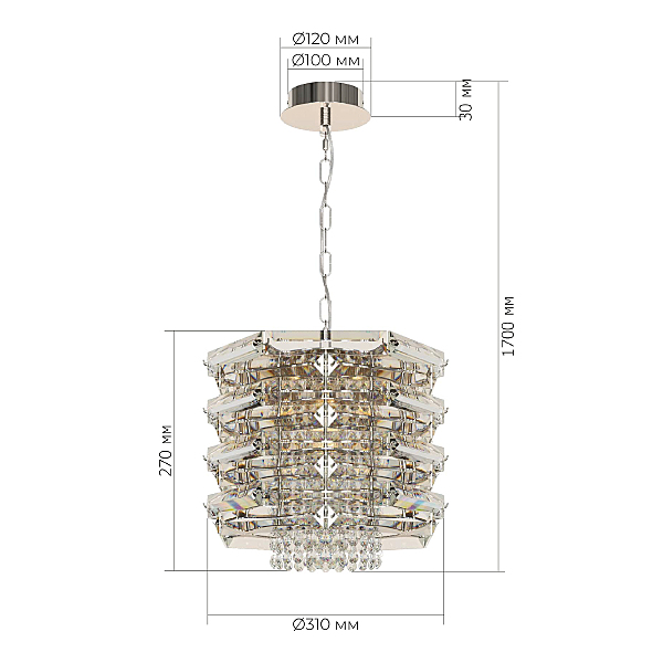 Подвесная люстра Strozzi SL6137.103.04