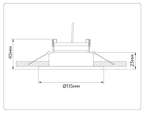 Встраиваемый светильник GX Standard tech TN51914