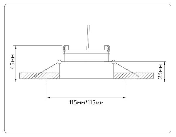 Встраиваемый светильник GX Standard tech TN51916