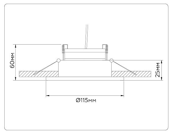 Встраиваемый светильник GX Standard tech TN52331