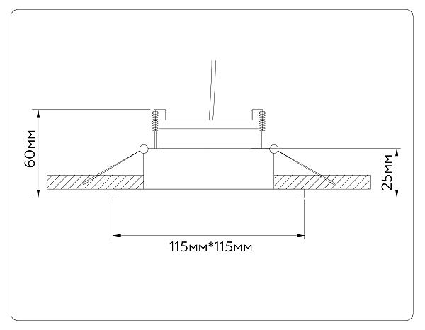 Встраиваемый светильник GX Standard tech TN52337