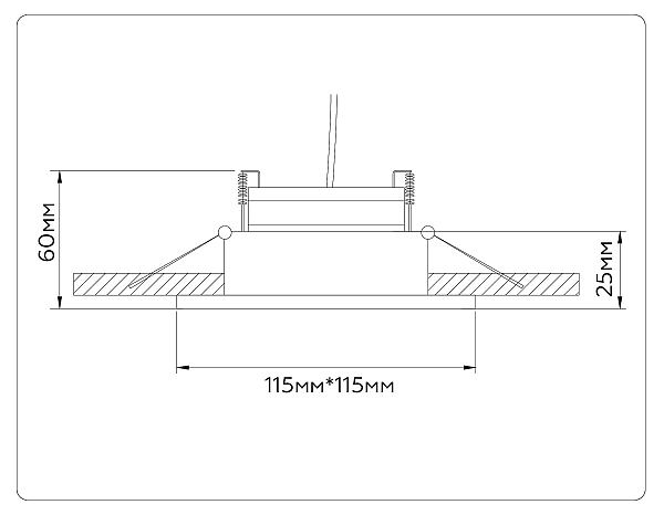 Встраиваемый светильник GX Standard tech TN52341