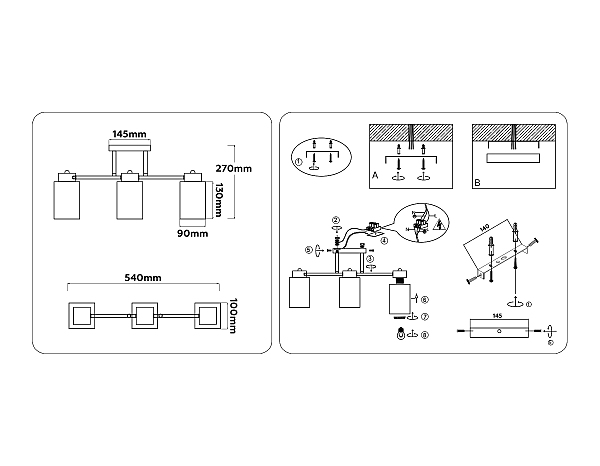 Потолочная люстра Loft TR303045