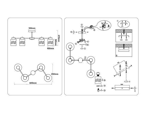 Потолочная люстра Loft TR303324