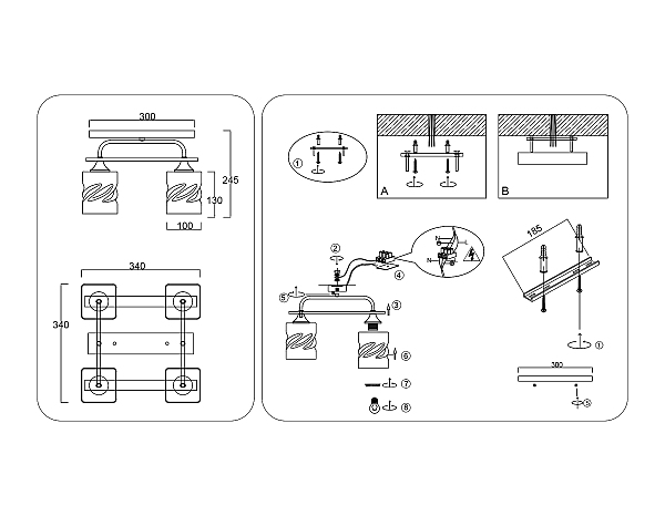 Потолочная люстра Loft TR3033249