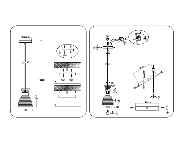 Светильник подвесной Loft TR3403
