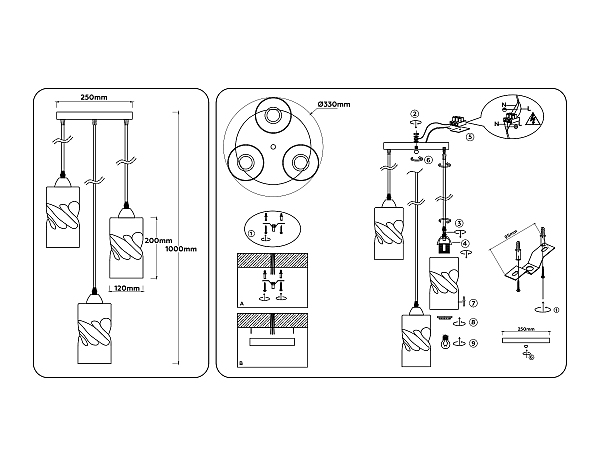 Светильник подвесной Loft TR3412