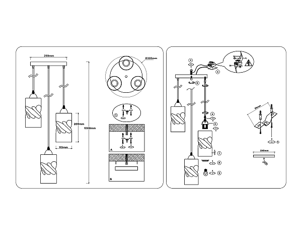 Светильник подвесной Loft TR3414