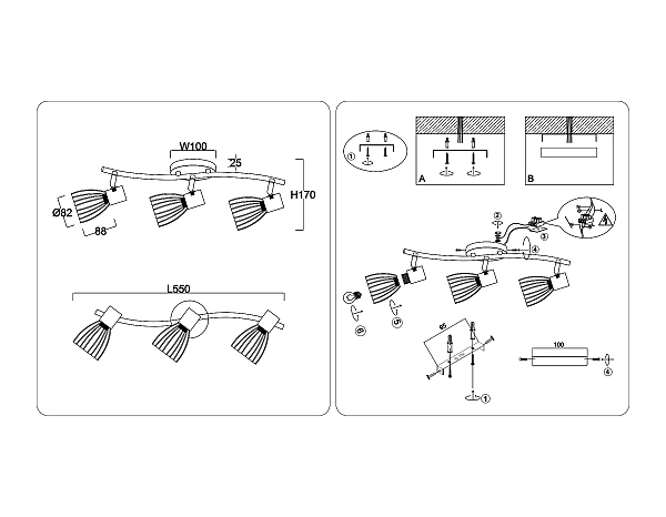 Светильник спот Loft TR8661