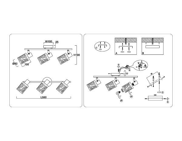 Светильник спот Loft TR8665