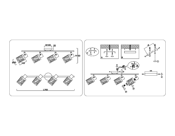 Светильник спот Loft TR8666