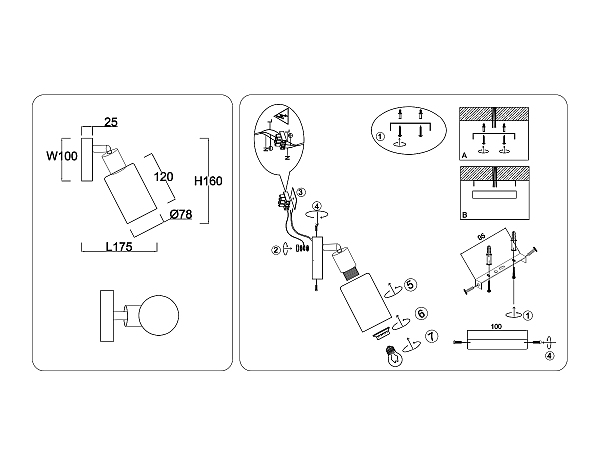 Светильник спот Loft TR8720
