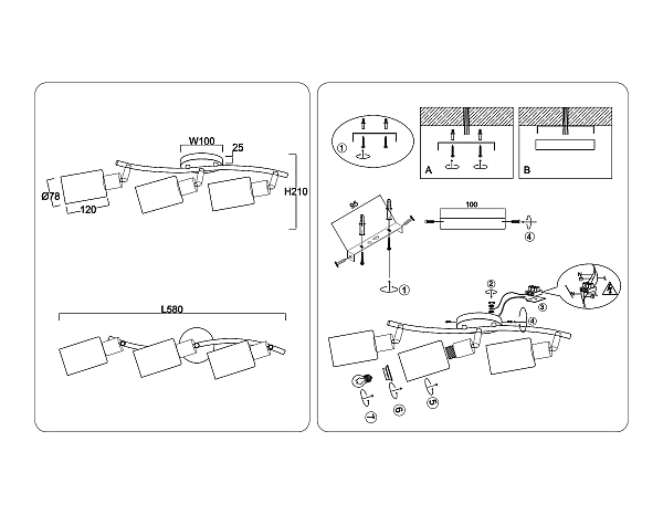 Светильник спот Loft TR8722
