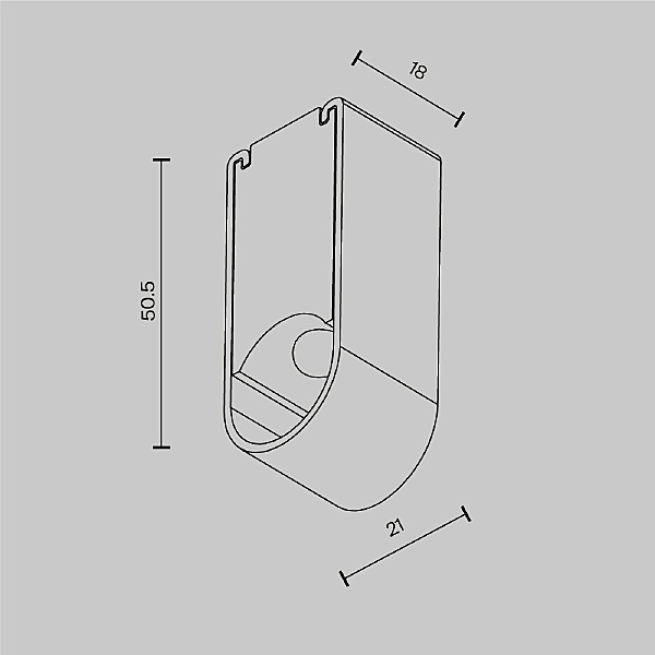 Монтажный элемент Accessories for system Axity CA010SM-BS