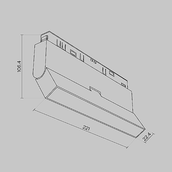 Трековый светильник Basis Rot TR036-4-12WTW-DD2-W