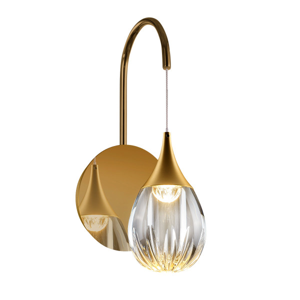 Настенное бра Stilla MB24001004-1A gold/clear