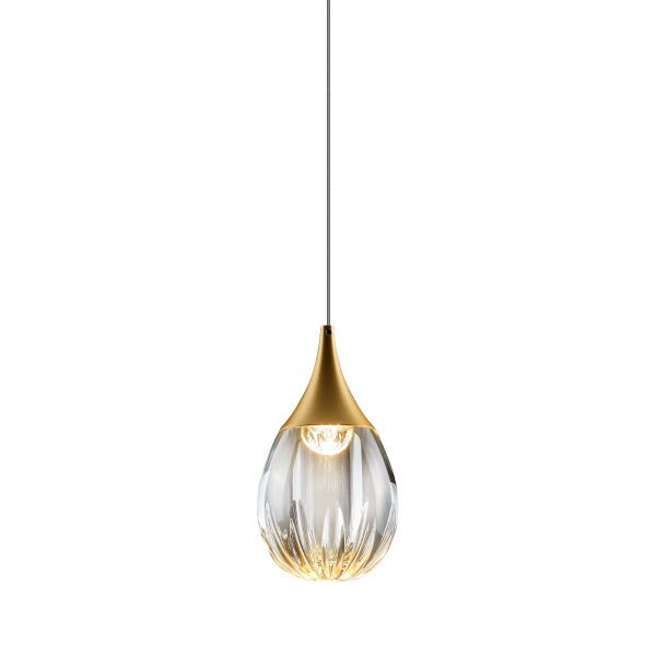 Светильник подвесной Stilla MD24001004-1A gold/clear