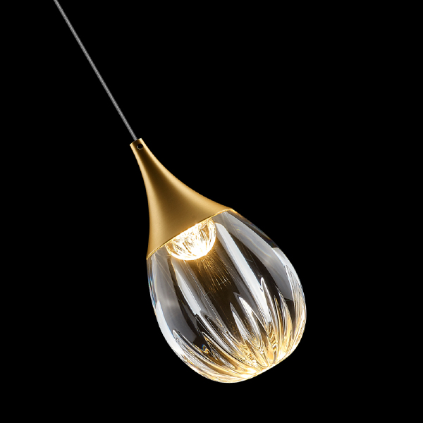 Светильник подвесной Stilla MD24001004-1A gold/clear