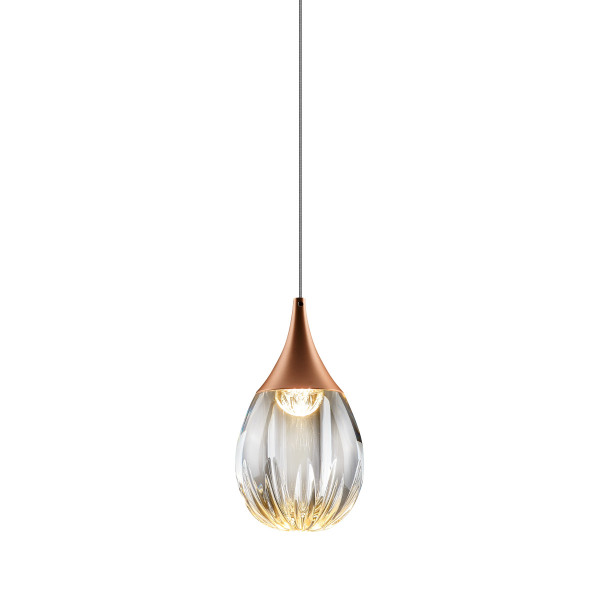 Светильник подвесной Stilla MD24001004-1A copper/clear
